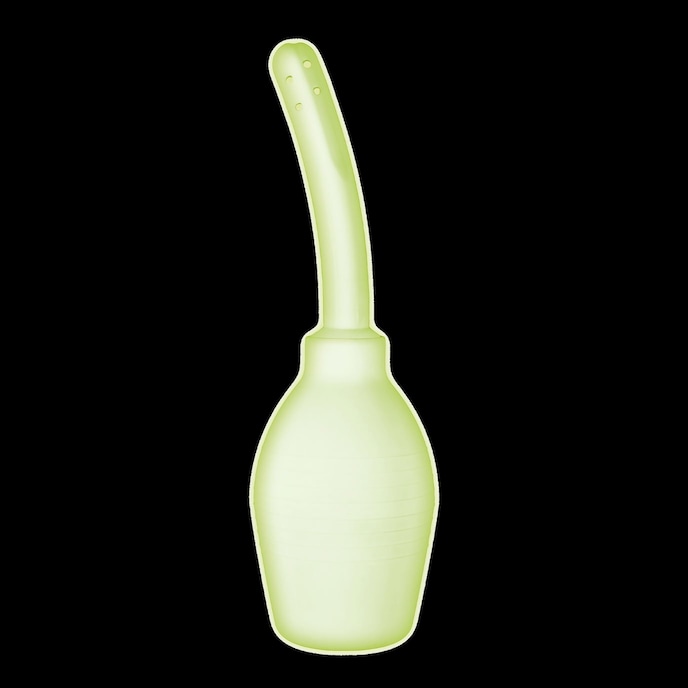 glow-in-the-dark---anal-douche-Neongeel-Wit-2