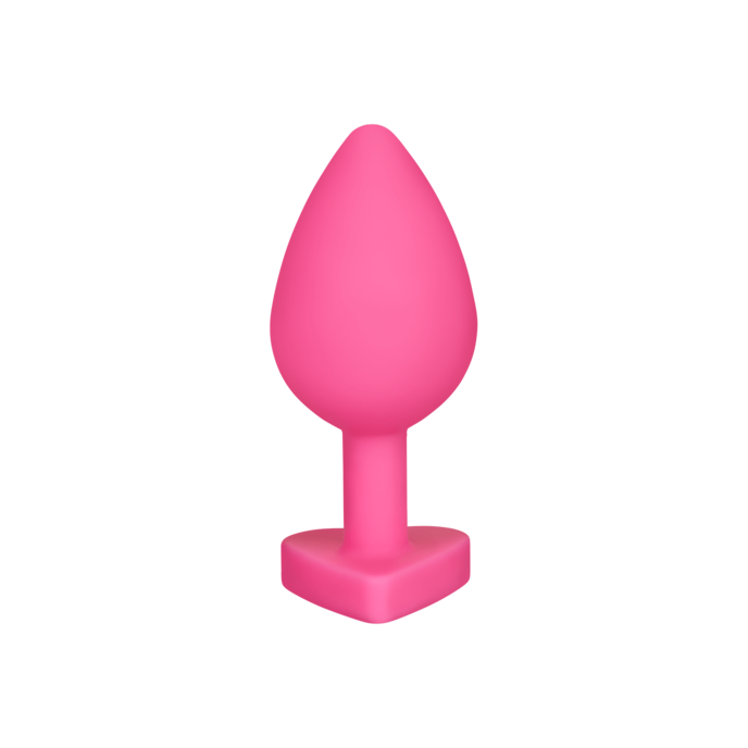 plug-anal-avec-message-espiègle-en-silicone-8-cm-Rose néon-5