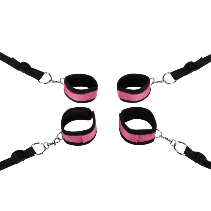 gevoerde-bondageset-6-delen-Pink-Zwart-1