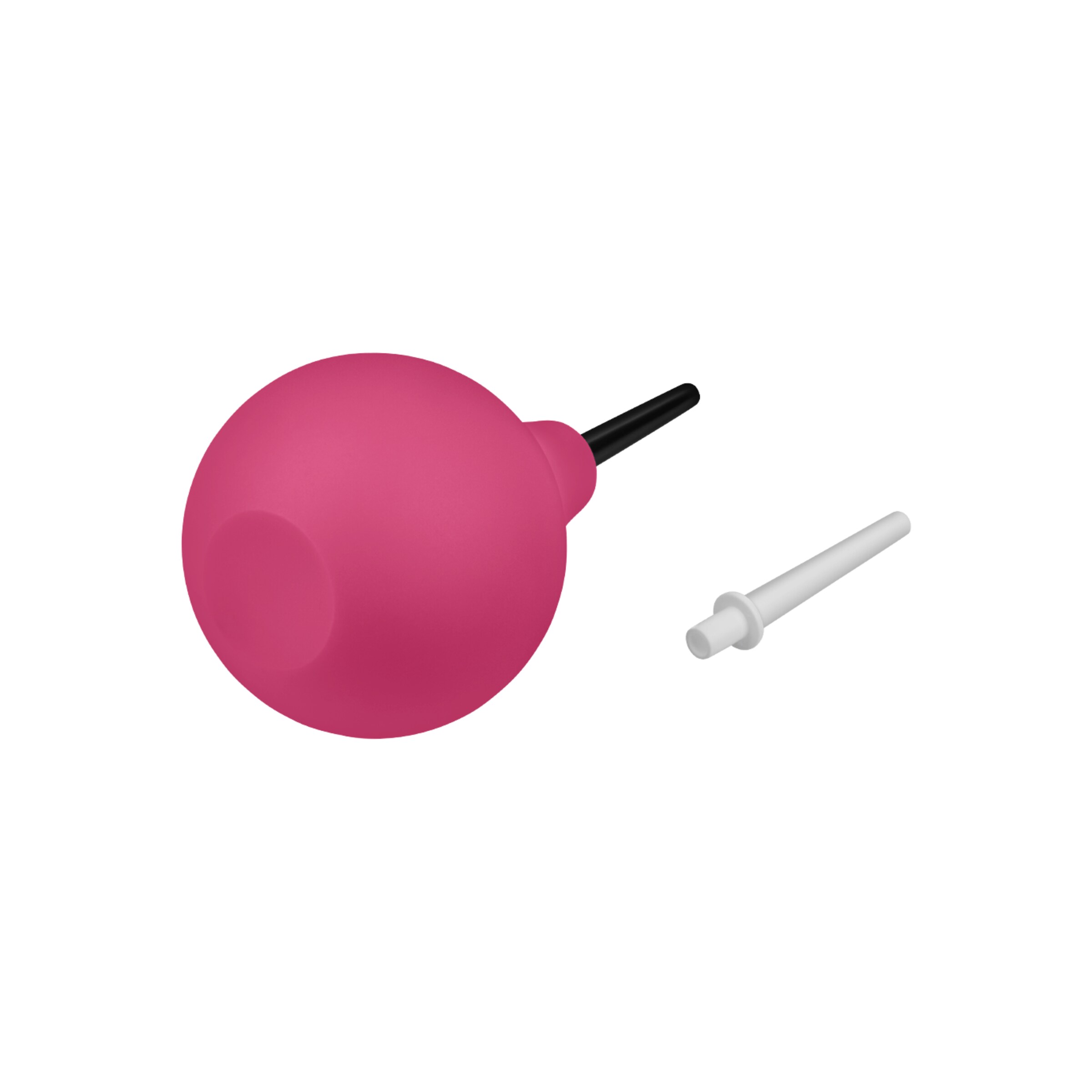 analdusche-mit-pumpball-Pink-Schwarz-Weiß-5