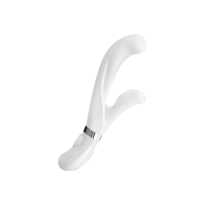 rabbit-design-rechargeable-en-silicone-20-5-cm-Blanc-1