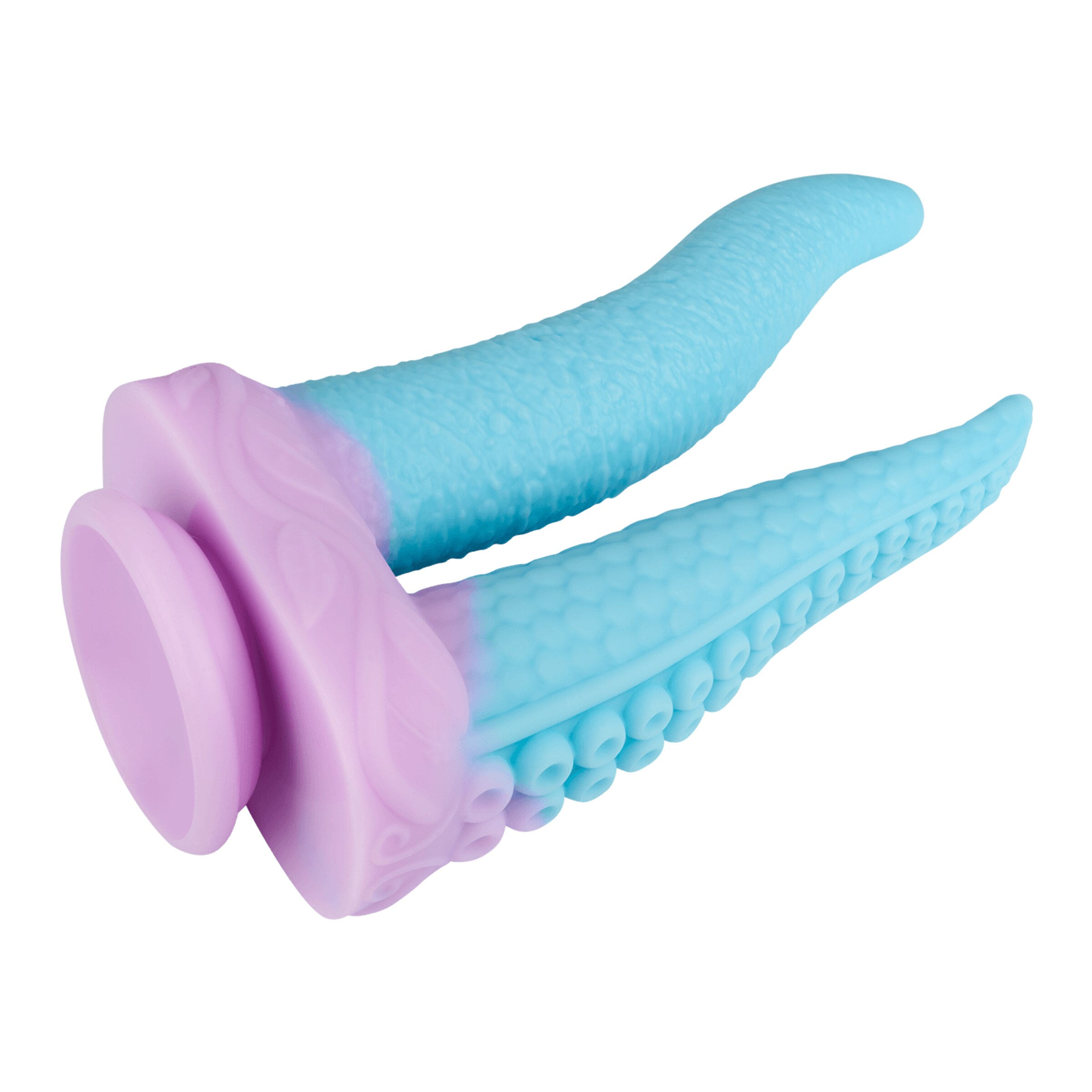 verspielter-tentakel-doppeldildo-mit-saugfuß-24-5-cm-Hellblau-Lila-5