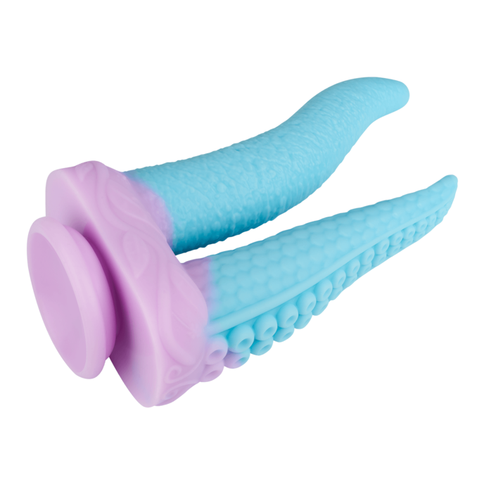 verspielter-tentakel-doppeldildo-mit-saugfuß-24-5-cm-Hellblau-Lila-5