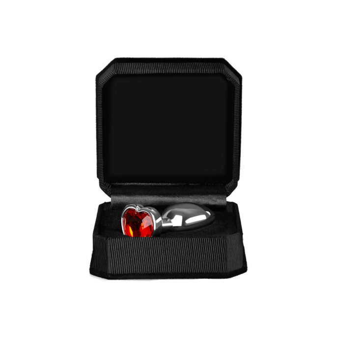 buttplug-7-cm-Rood-Zilver-4