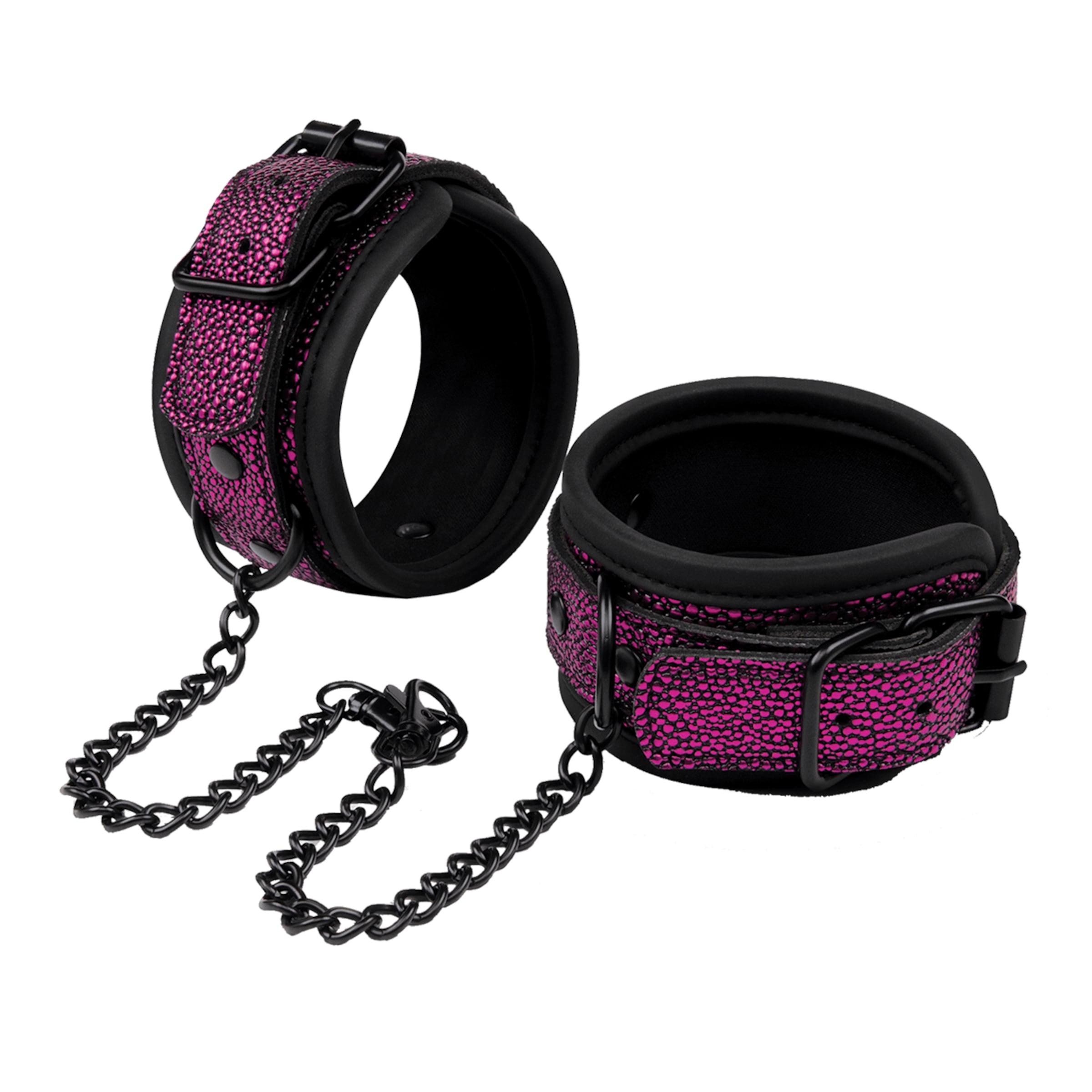 deluxe-wrist-&-ankle-cuffs-Pink-Zwart-1