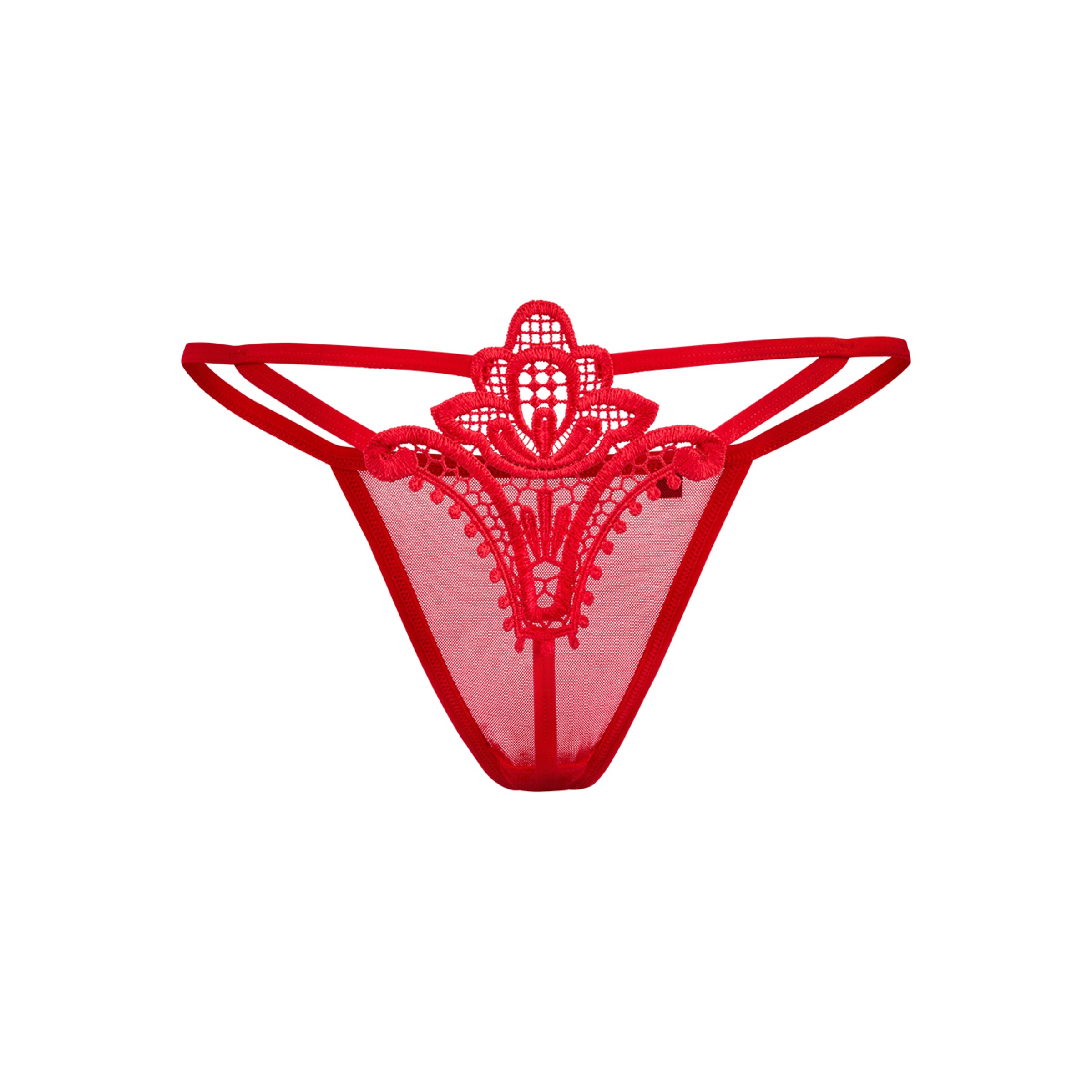 string-luiza-finement-travaillé-Rouge-5