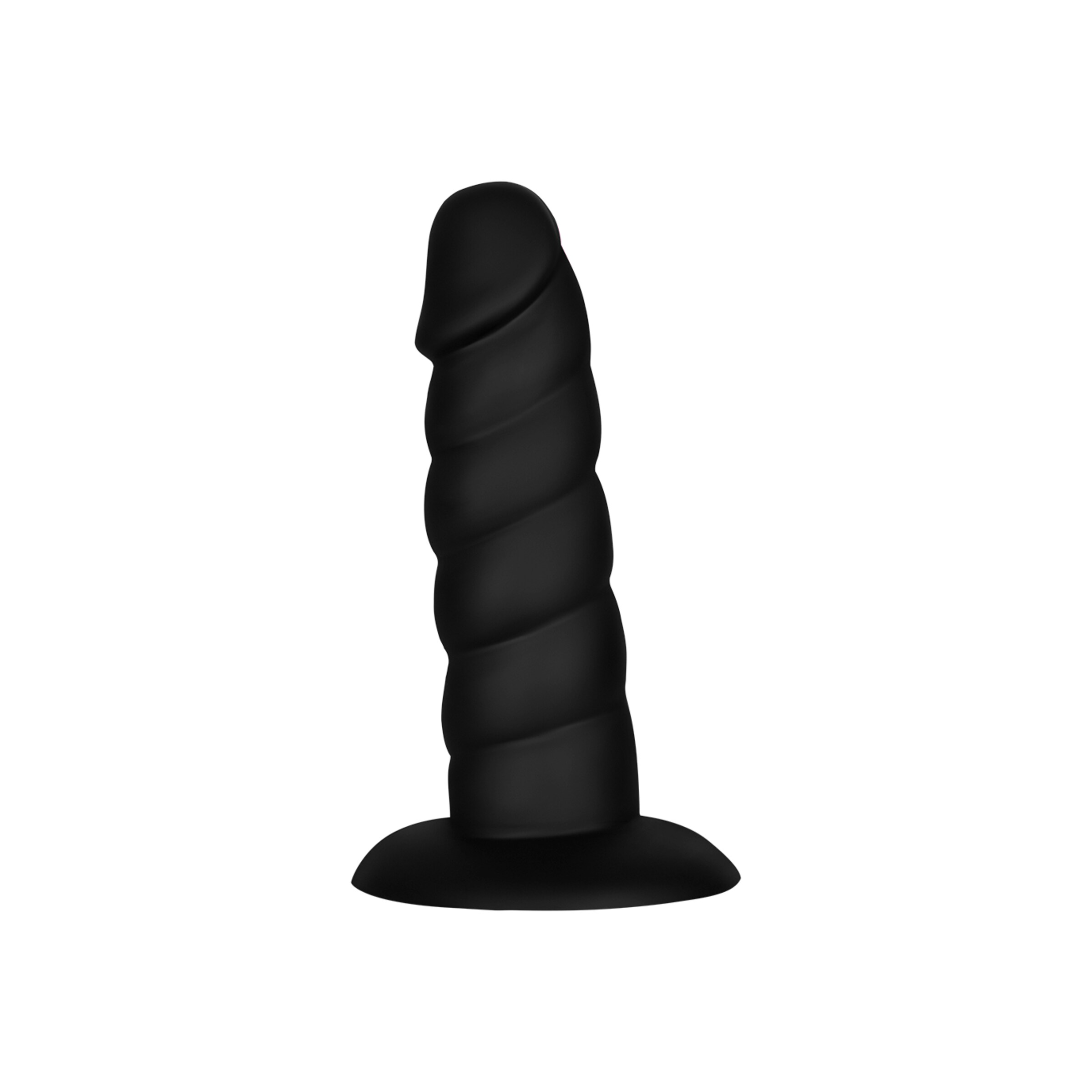 gerippter-dildo-aus-silikon-13-5-cm-Schwarz-3