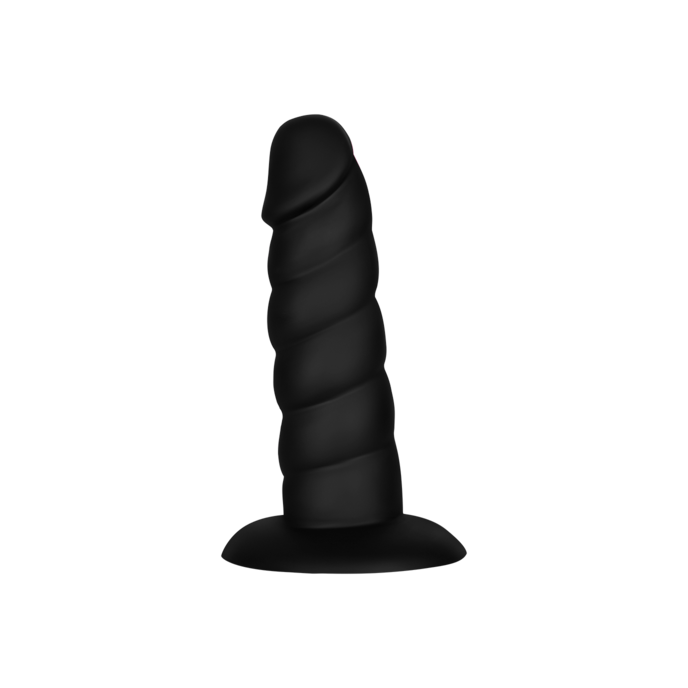 geribbelde-siliconen-dildo-13-5-cm-Schwarz-3