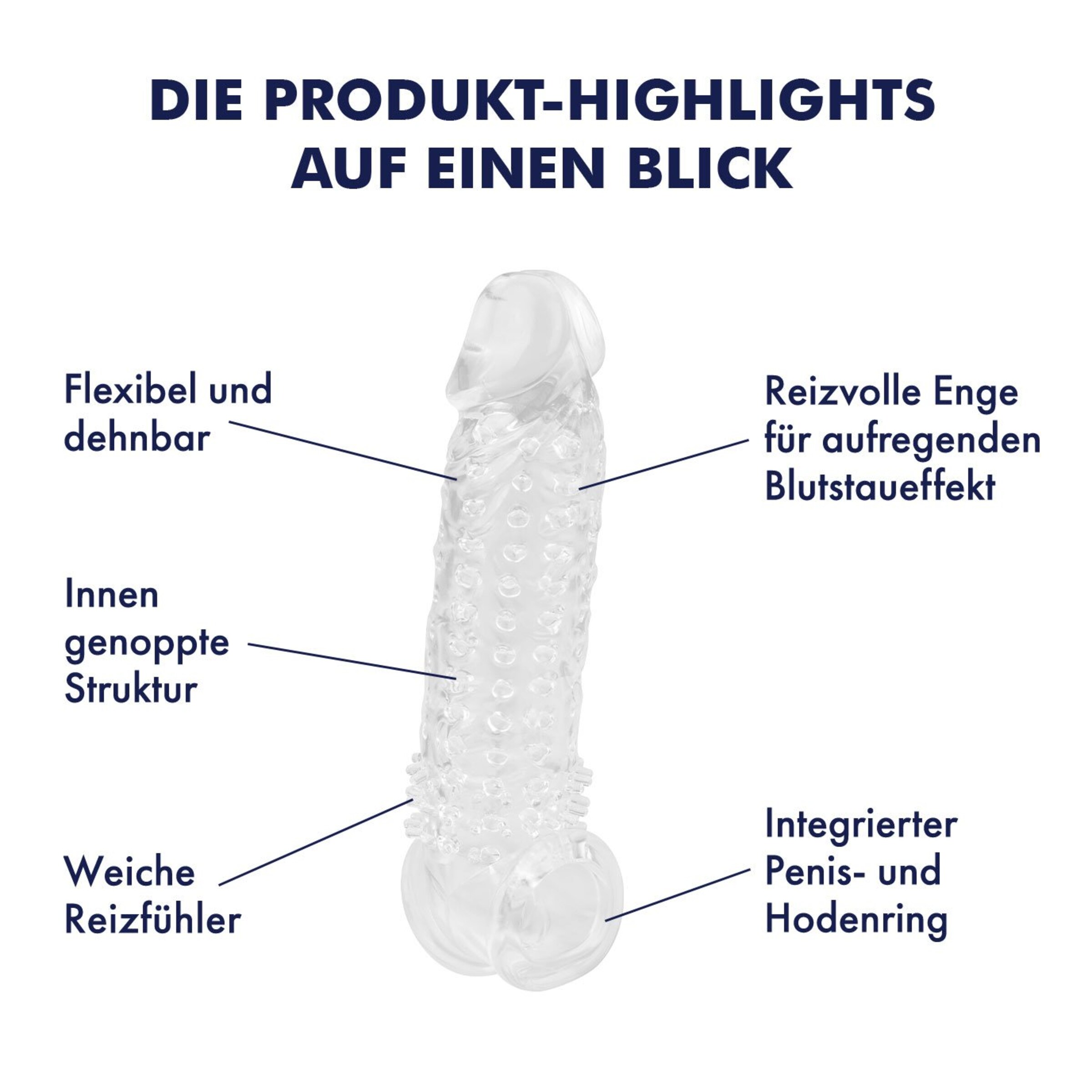 genoppte penishülle Beste Sextoys für Männer | Kaufe männliche Adult Toys online main image 0