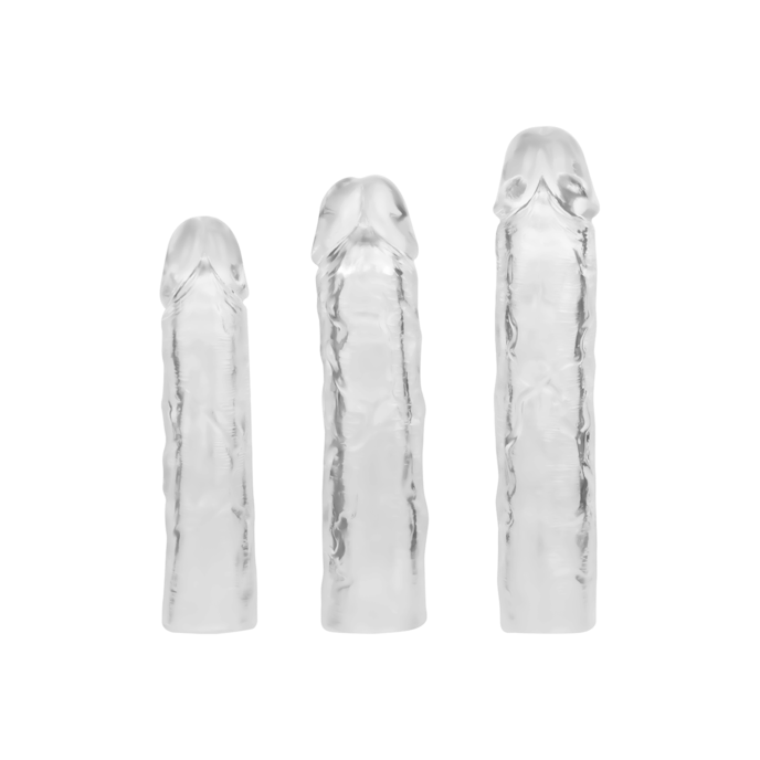Geaderte Penishlle, 3 Stck, 16 - 19 cm transparent online kaufen Geaderte Penishlle, 3 Stck, 16 - 19 cm transparent online kaufen