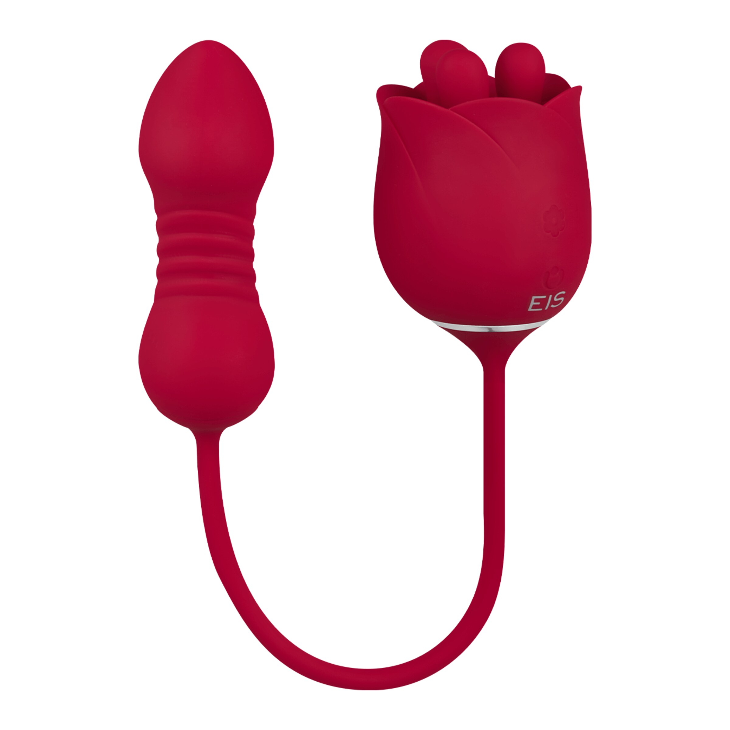vibromasseur-en-forme-de-rose-avec-bullet-38-5-cm-Rouge-2