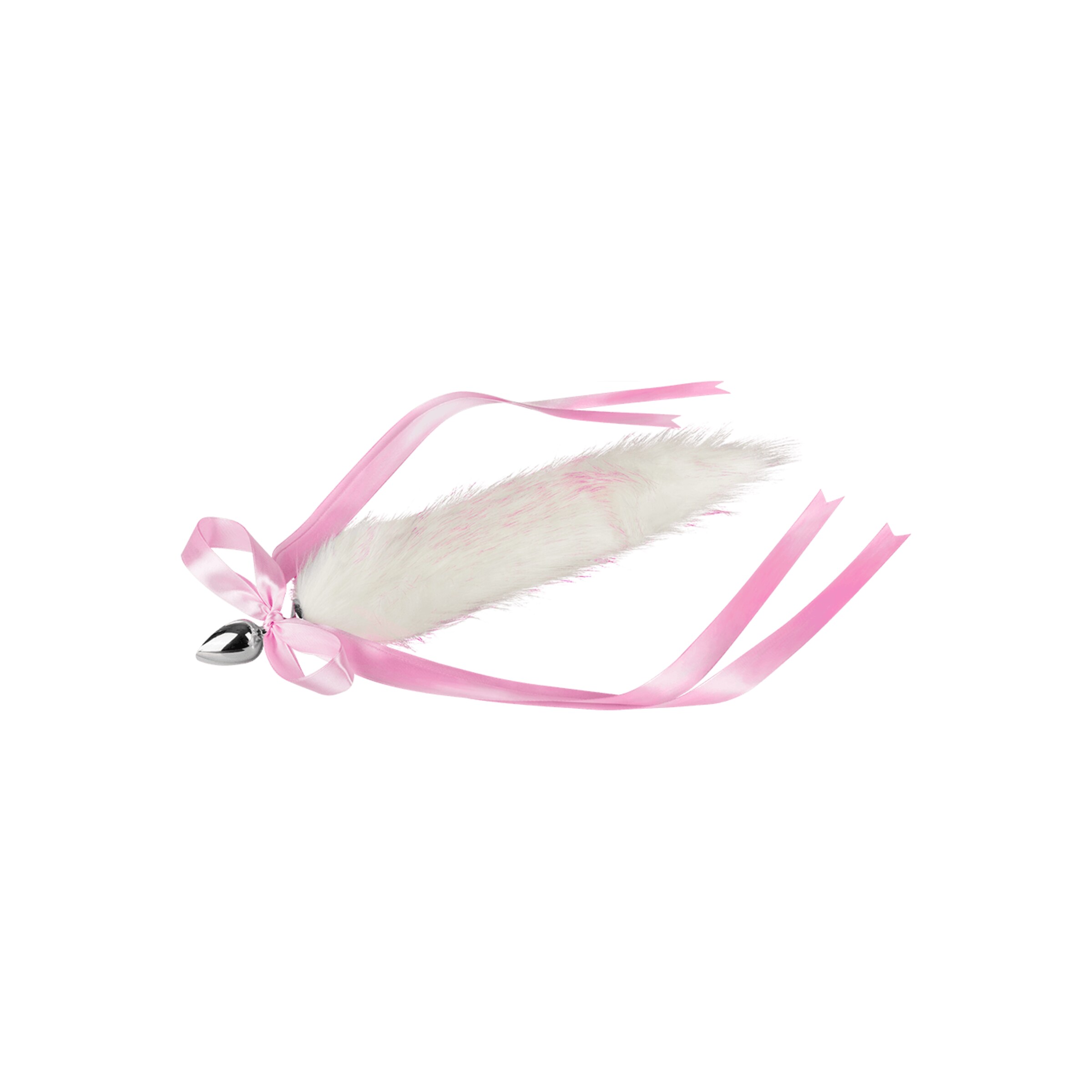 queue-en-fausse-fourrure-avec-nœud-45-cm-Argent-Blanc-Rose-5