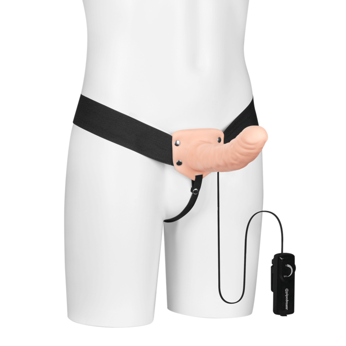 vibrating-hollow-strap-on-22-5-cm-Natur-hell-Schwarz-3