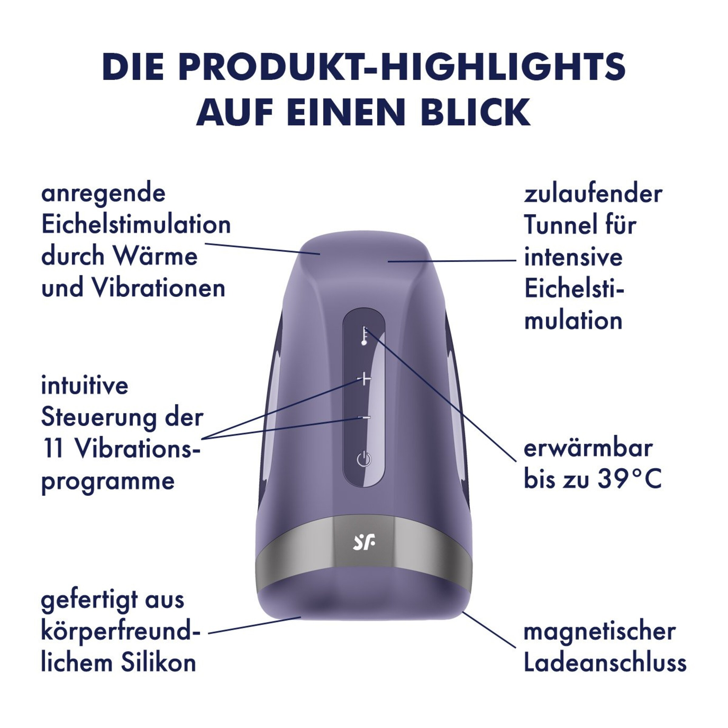 satisfyer men vibration anleitung Masturbator Satisfyer 'Men Heat Vibration'