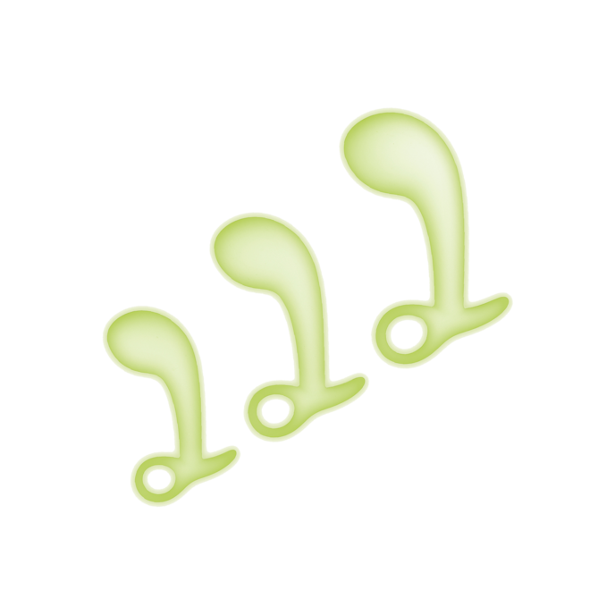 glow-in-the-dark---prostate-training-kit-3-pièces-Blanc-Jaune néon-1