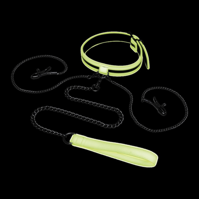 glow-in-the-dark---collar-Neongroen-Zwart-2