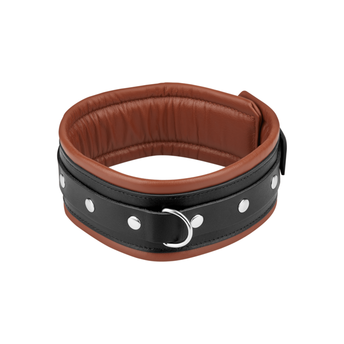 gewatteerde-halsband-m/l-Bruin-Zwart-3