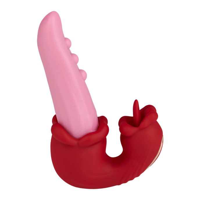 zungenförmiger-rabbitvibrator-mit-rotation-Rosa-Rot-3
