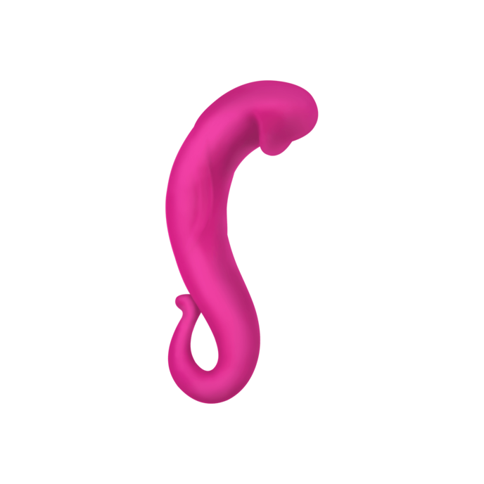 gebogen-siliconen-dildo-14-cm-Pink-3
