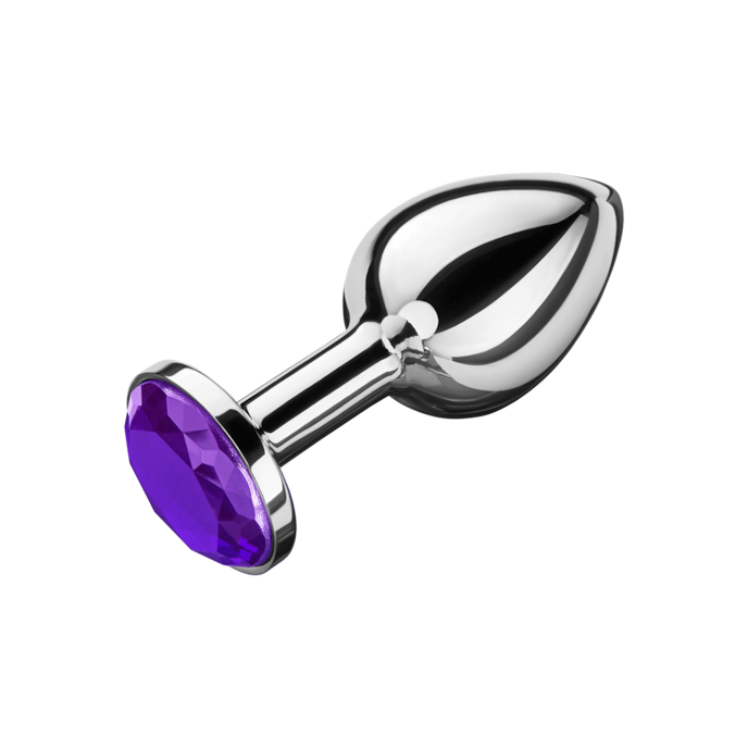 kleine-roestvrijstalen-buttplug-7-5-cm-Purper-Zilver-1