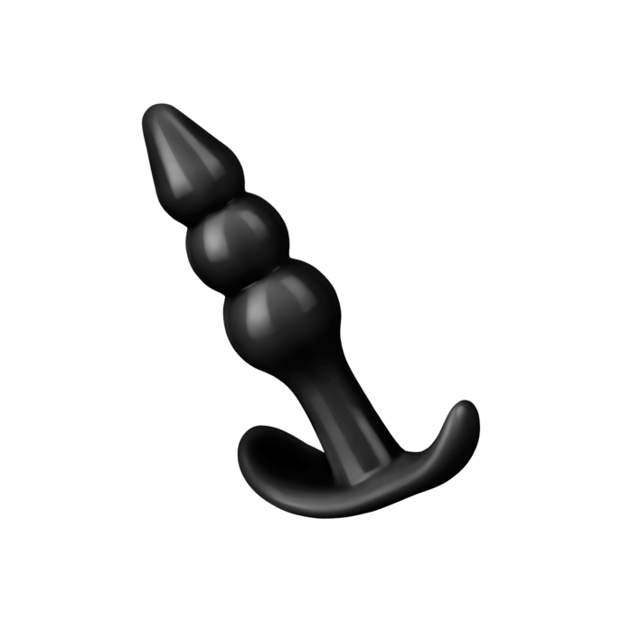 gode-anal-avec-structure-à-boule-9-cm-Noir-1