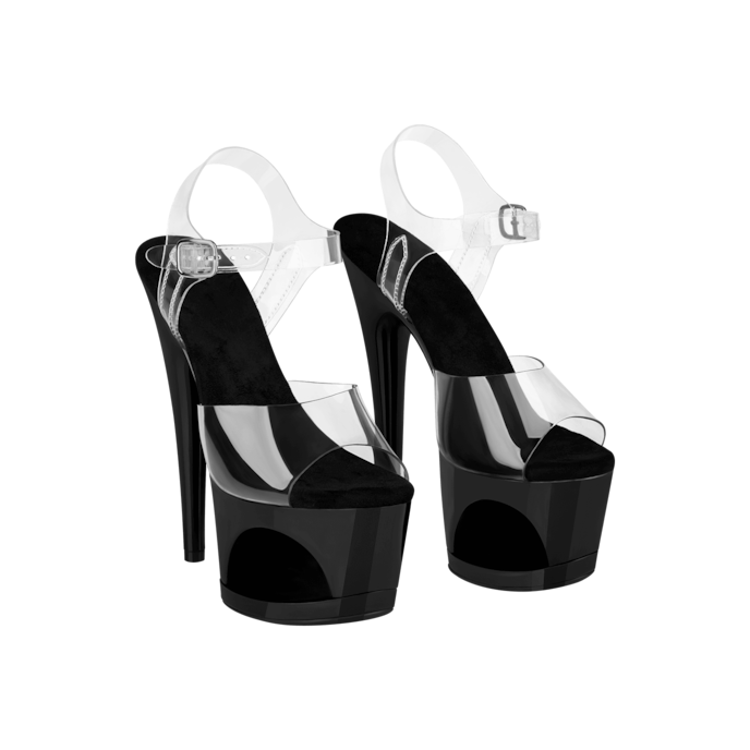 luxueuze-platformsandalen-Transparant-Zwart-7