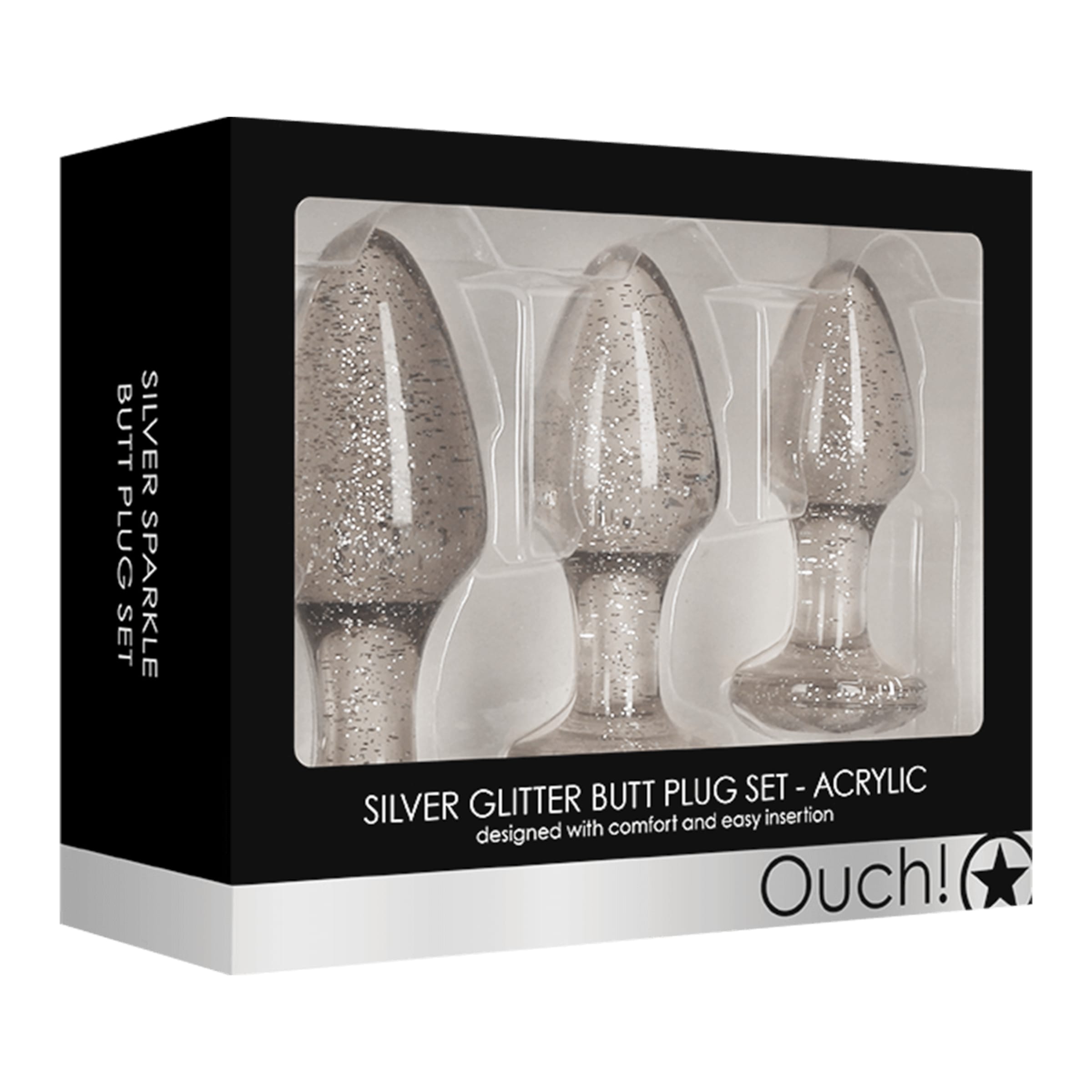 glitter-butt-plug-set-3-delig-Zilver-2