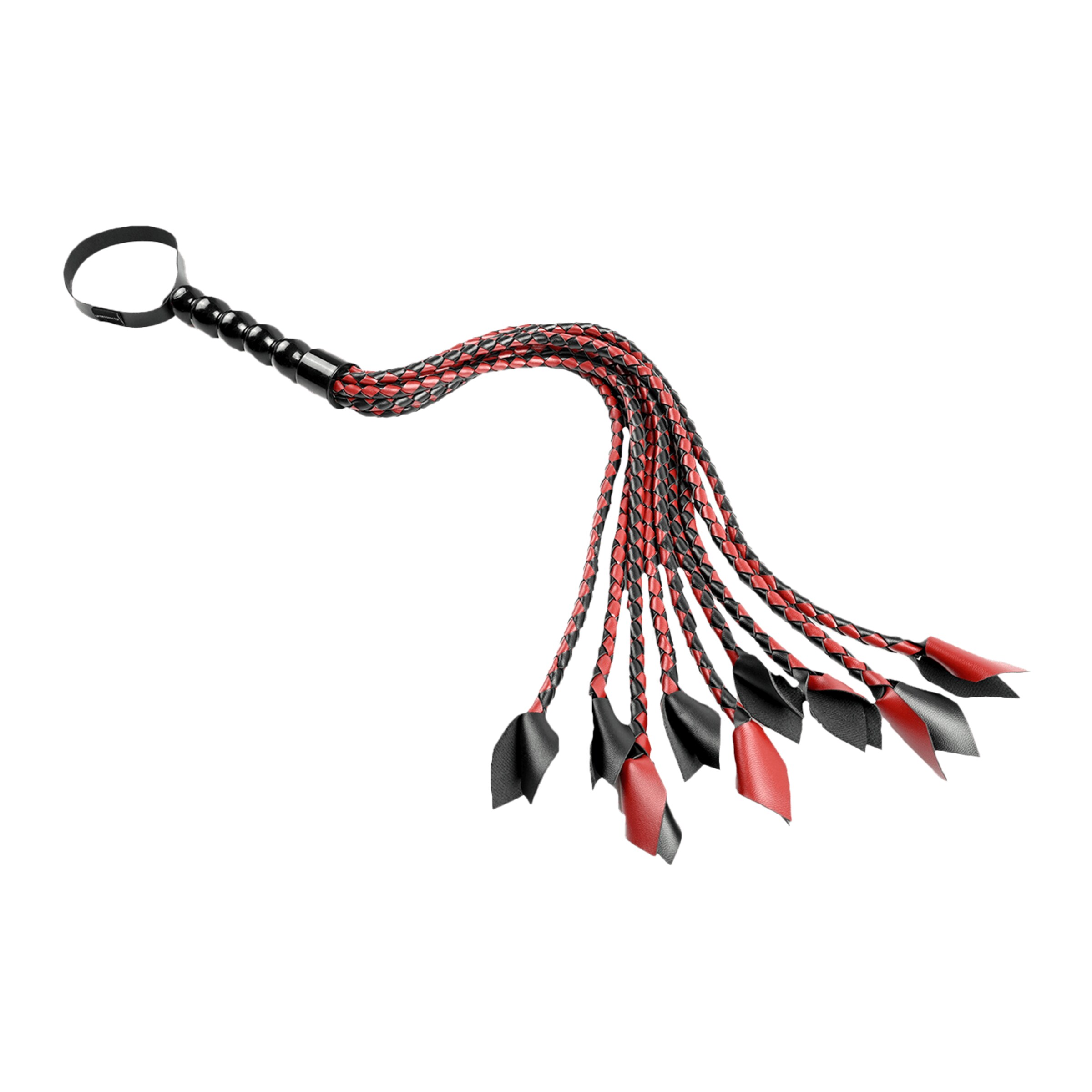 saffron---braided-flogger-Rood-Zwart-3