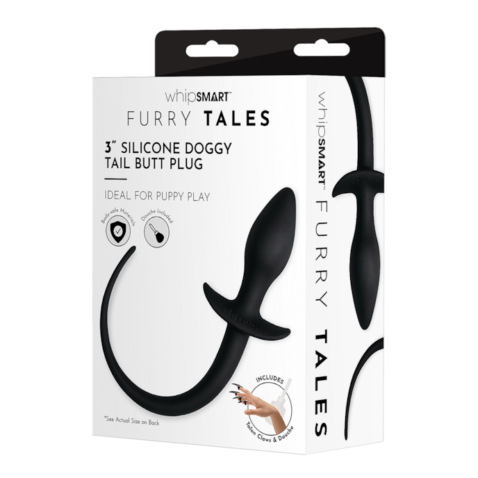 furry-tailes---silicone-doggy-tail-butt-plug-18-cm-Zwart-2