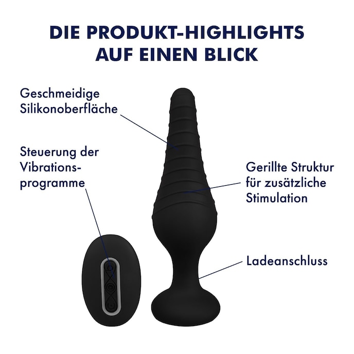 luxuriöser-analvibrator-15-cm-Rosegold-Schwarz-2
