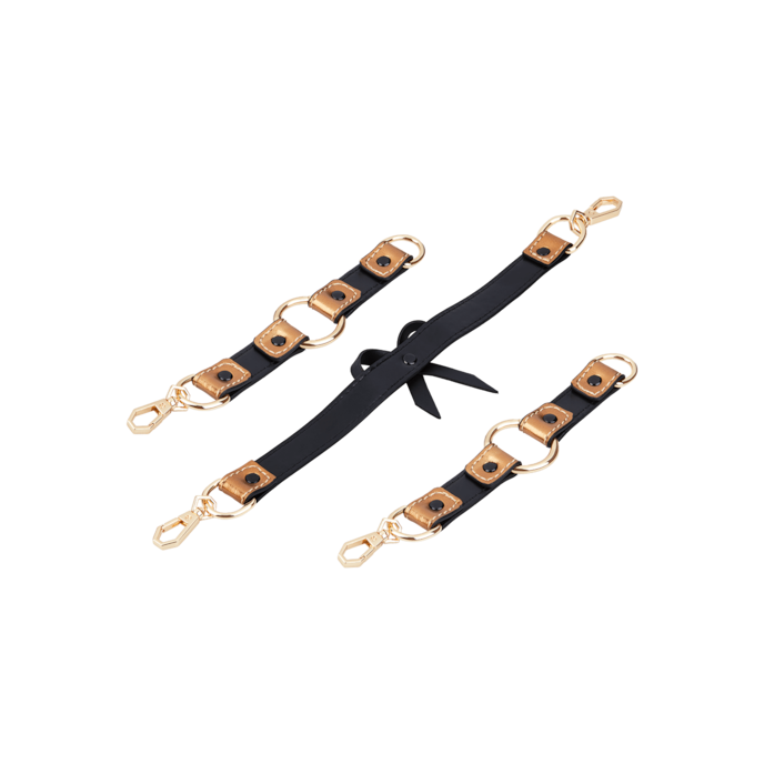 set-met-halsband-en-handboeien-Goud-Schwarz-5