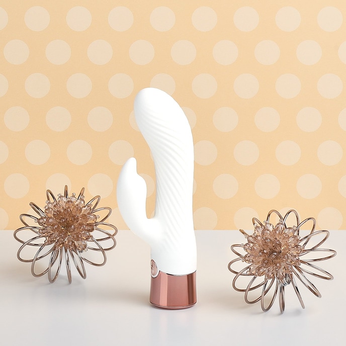 edler-rabbitvibrator-18-cm-Rosegold-Weiß-3