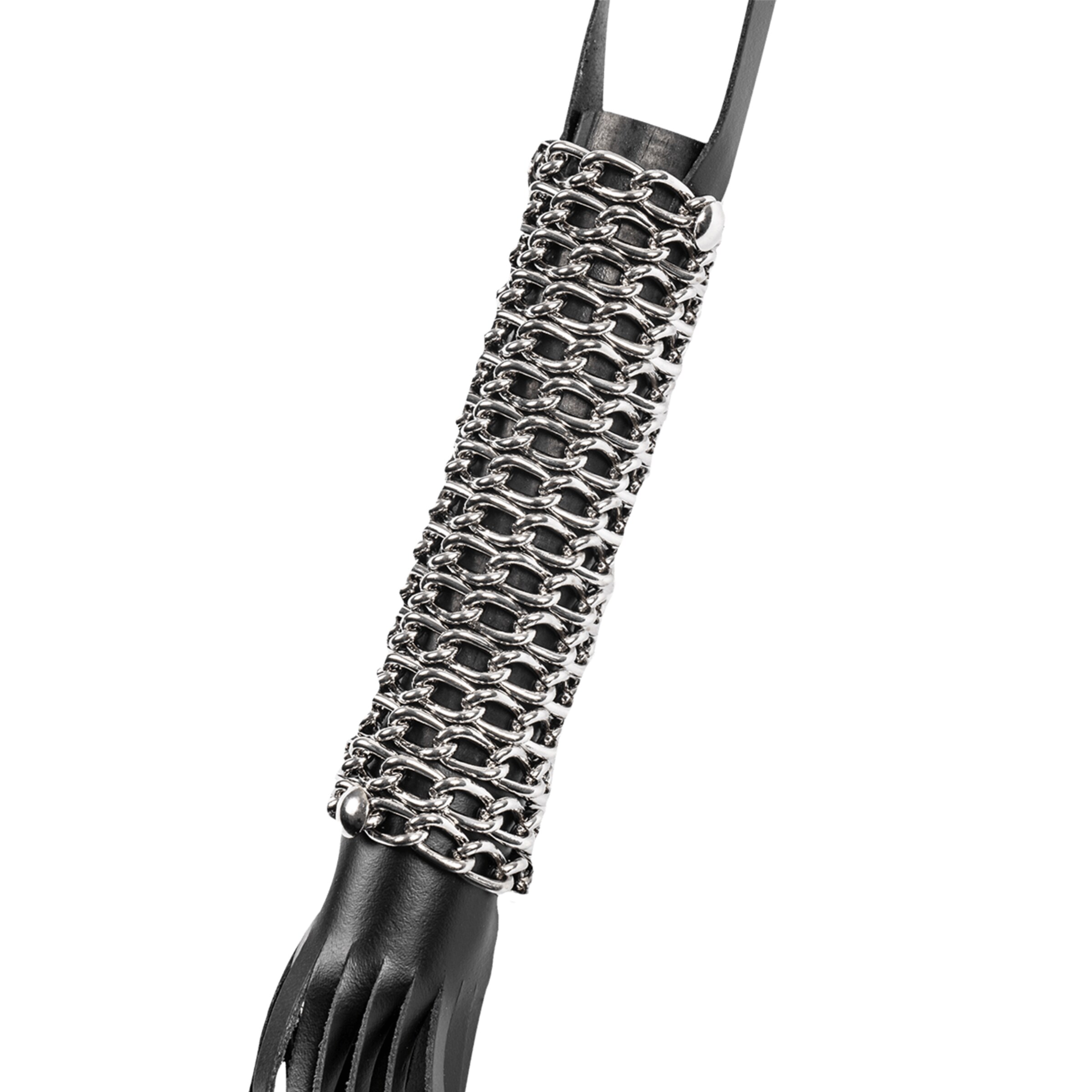 kurze-lederpeitsche-mit-metallkette-Schwarz-Silber-3