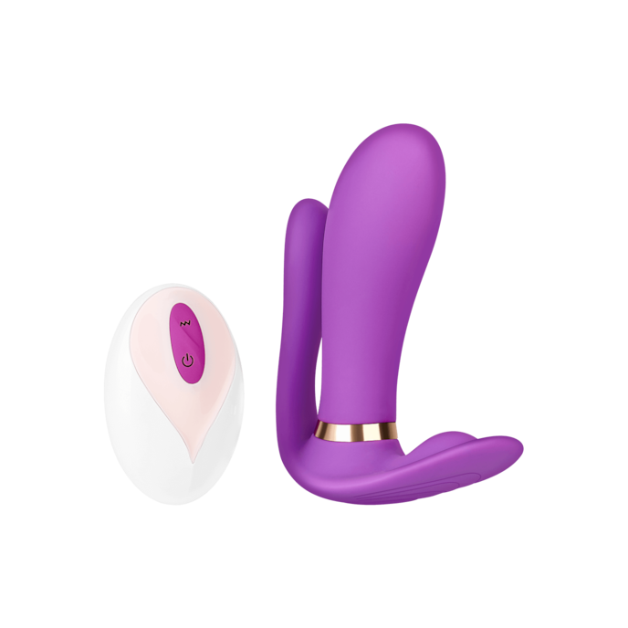 vibromasseur-en-silicone-avec-télécommande-11-cm-Violet-1
