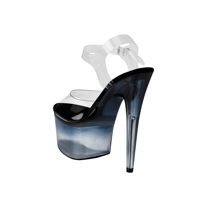 sandales-à-plateau-séduisantes-Noir-Transparent-6