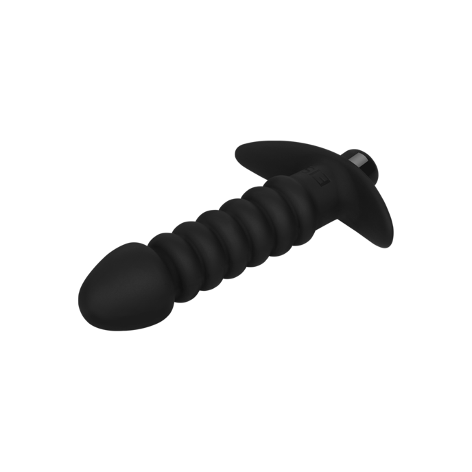 vibromasseur-anal-avec-structure-rainurée-13-5-cm-Noir-7