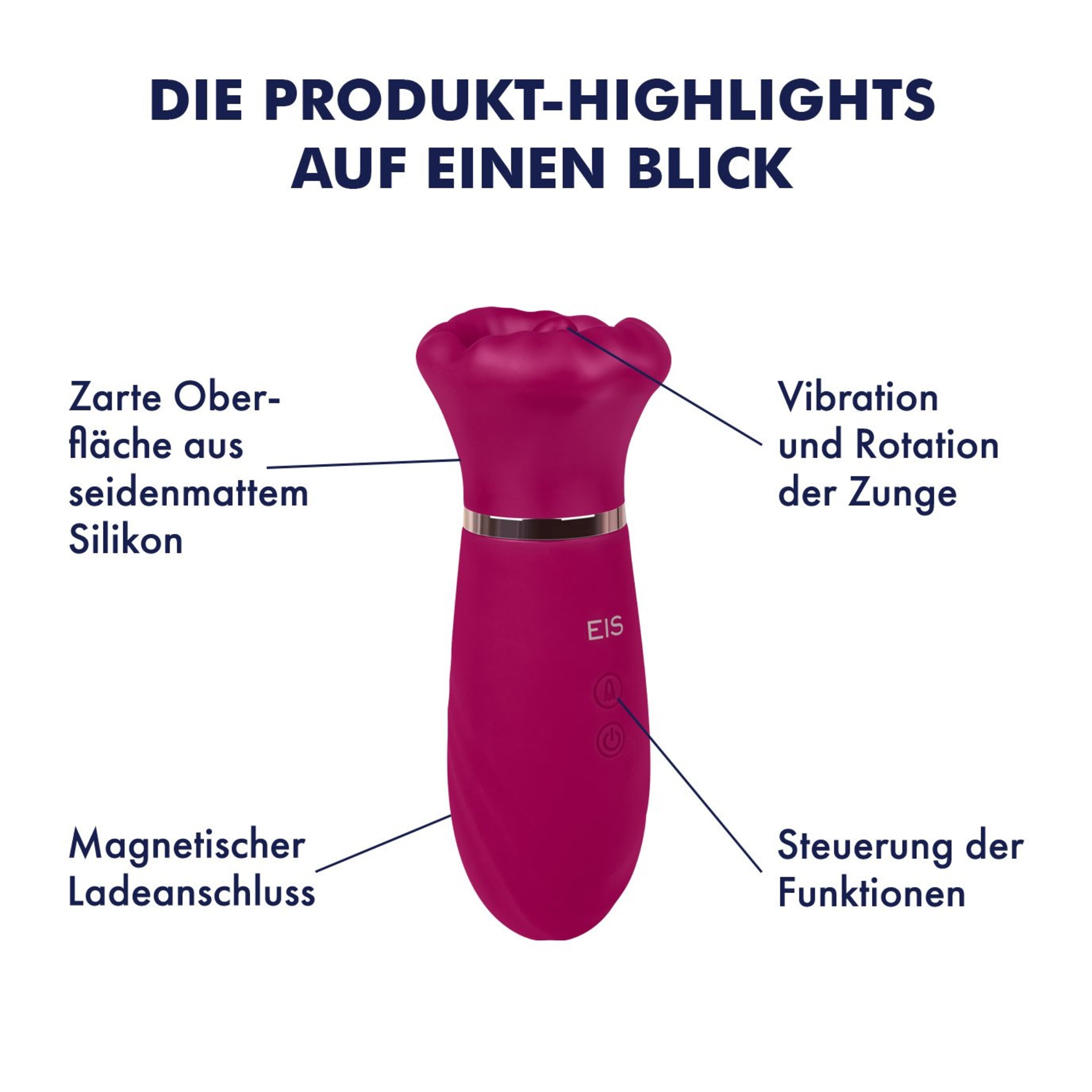weicher vibrator Ultra weicher beidseitig verwendbarer Silikon Wand Vibrator - Prestone Pink  | Wand Vibratoren | Vibratoren | Sex -Toys | Fetisch & SM-Bedarf main image 0