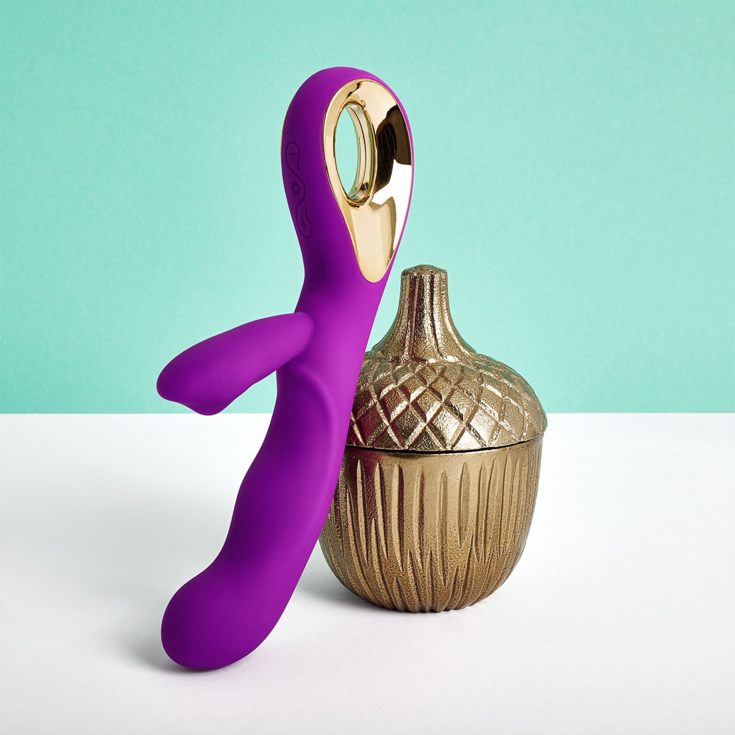 oplaadbaar-siliconen-rabbit-20-cm-Goud-Violet-2