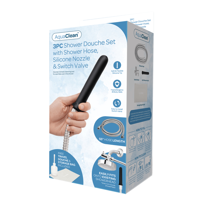 shower-douche-system-with-diverter-Schwarz-Silber-3