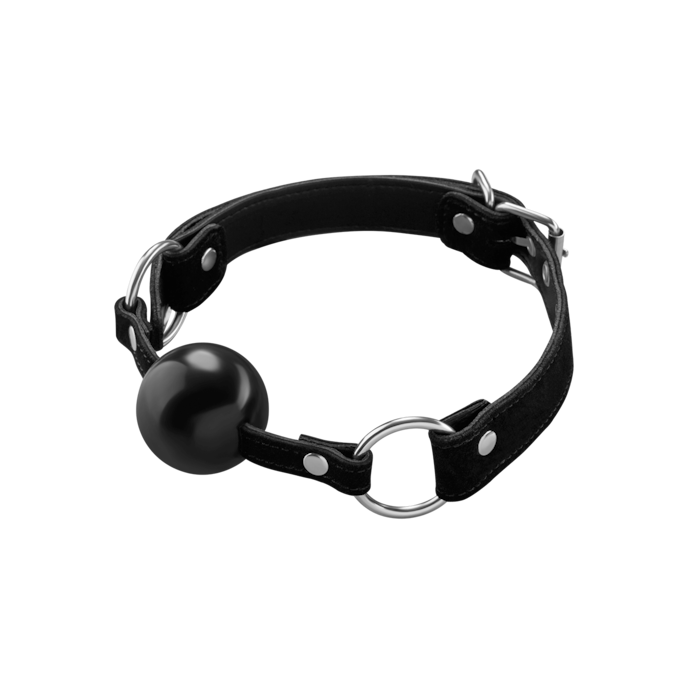 knevelbal-met-lederen-band-Schwarz-2