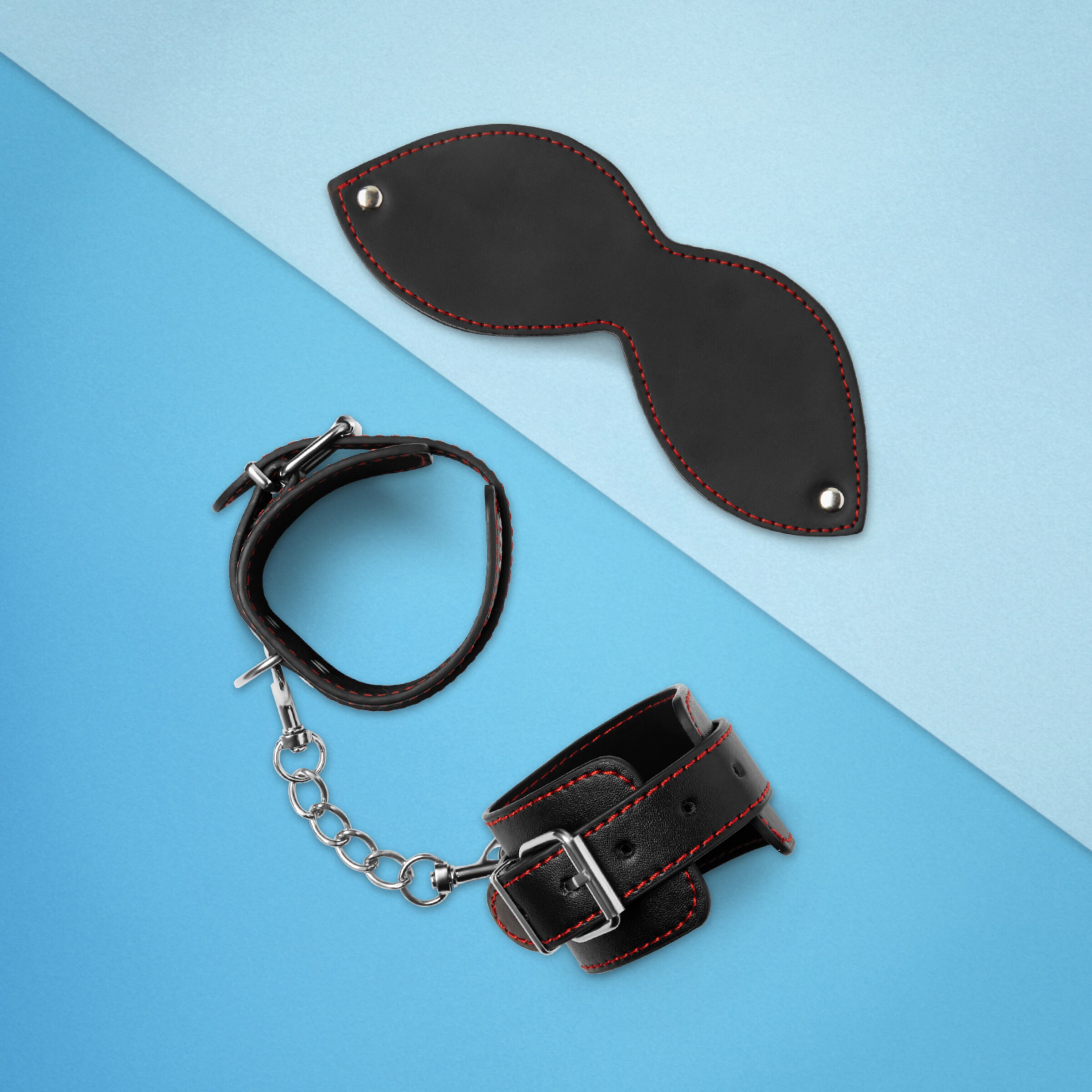 beginnersset-met-stijlvolle-siernaden-2-delen-Rood-Zwart-2