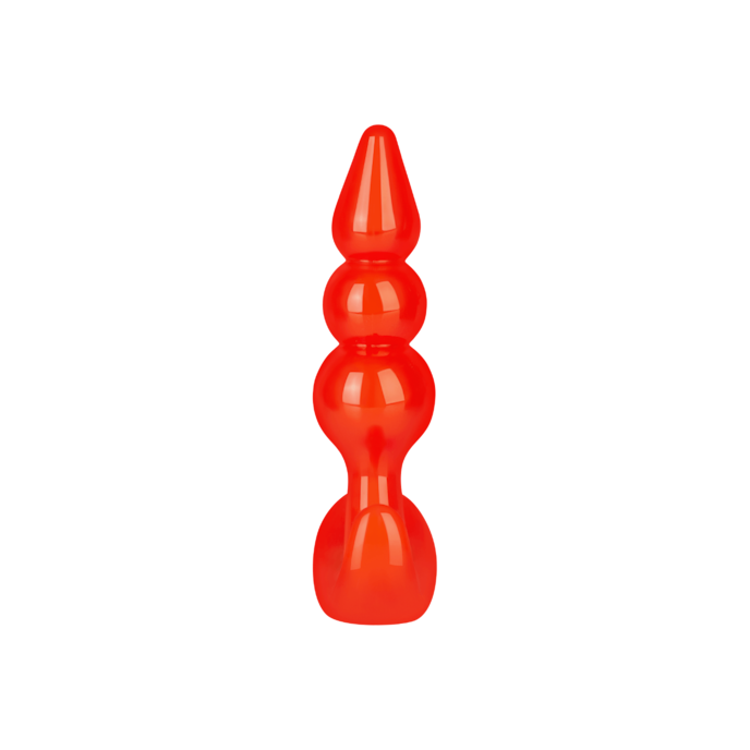 gode-anal-avec-structure-à-boule-9-cm-Rouge-4