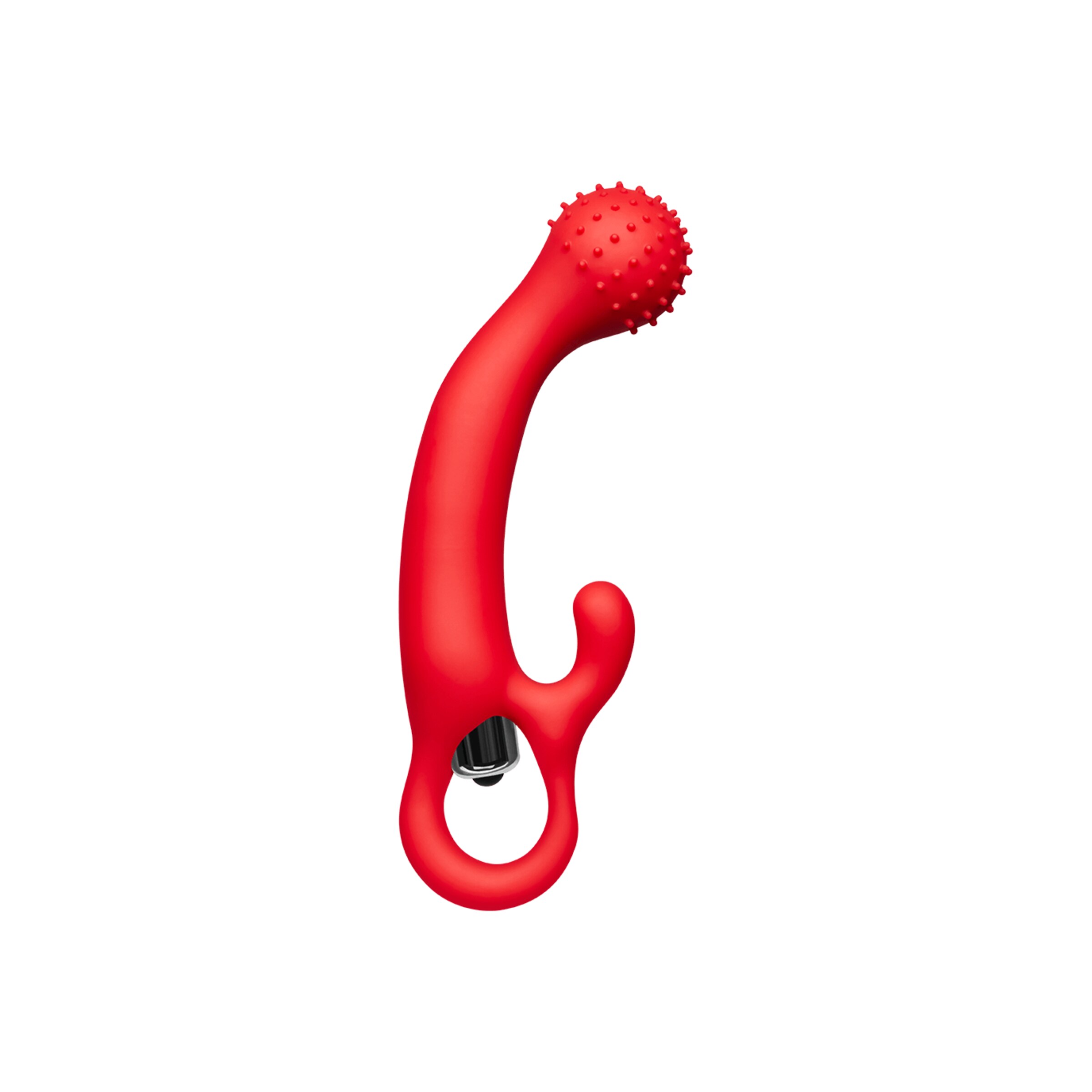 g-spot-siliconen-vibrator-met-noppen-18-cm-Rood-3