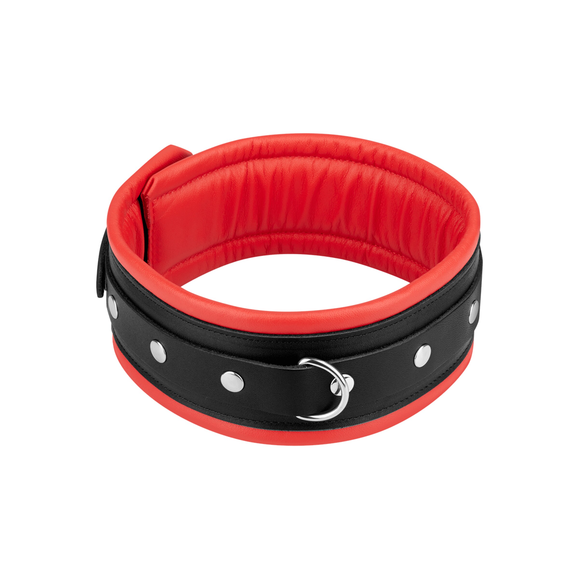 collier-rembourré-m/l-Noir-Rouge-3