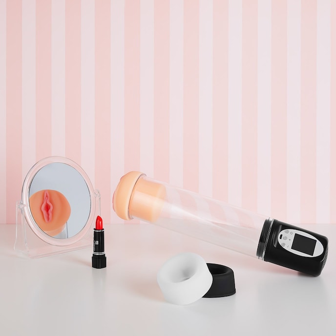 penispomp-met-3-manchetten-32-5-cm-Natuurlijk licht-Transparant-Zwart-2