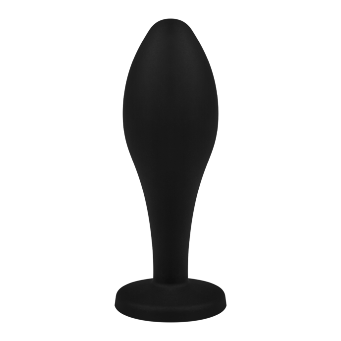 silikon-analplug-mit-schmuckstein---größe-l-10-5-cm-Rot-Schwarz-5