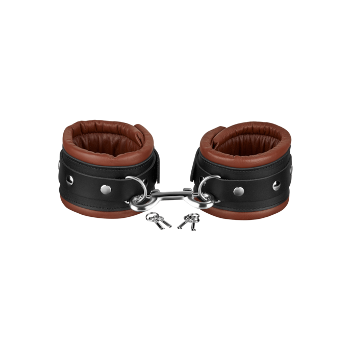 afsluitbare-gewatteerde-voetboeien-Bruin-Zwart-2