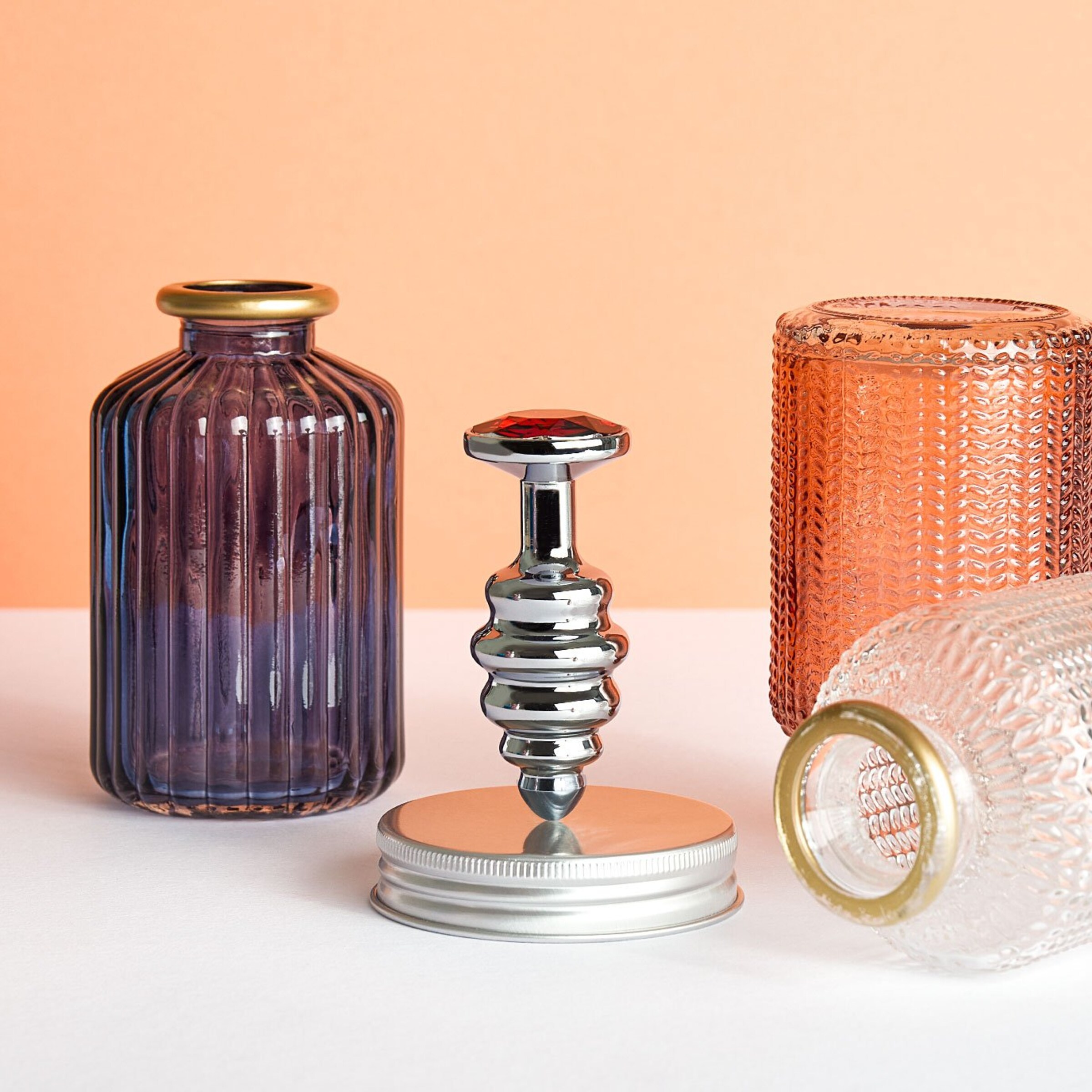 gegroefde-anaalplug-met-kristal-7-cm-Bes-Zilver-2