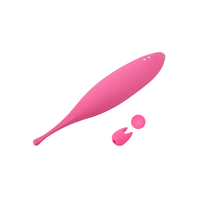 vibromasseur-à-poser-avec-2-embouts-17-cm-Bronze-Rose-7