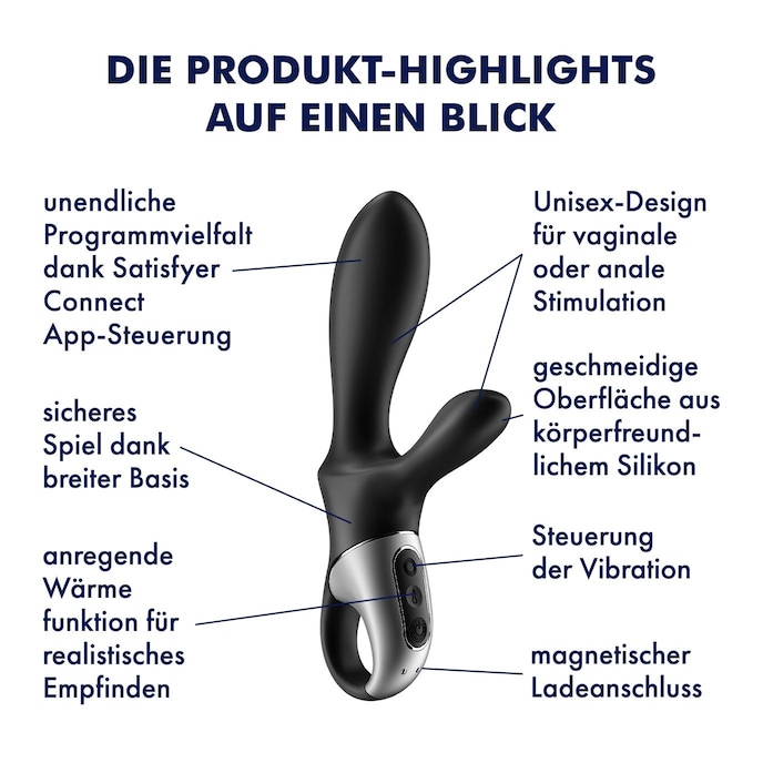 Analvibrator Satisfyer 'Heat Climax+ Connect App', 20,5 cm schwarz online bestellen Analvibrator Satisfyer 'Heat Climax+ Connect App', 20,5 cm schwarz online bestellen